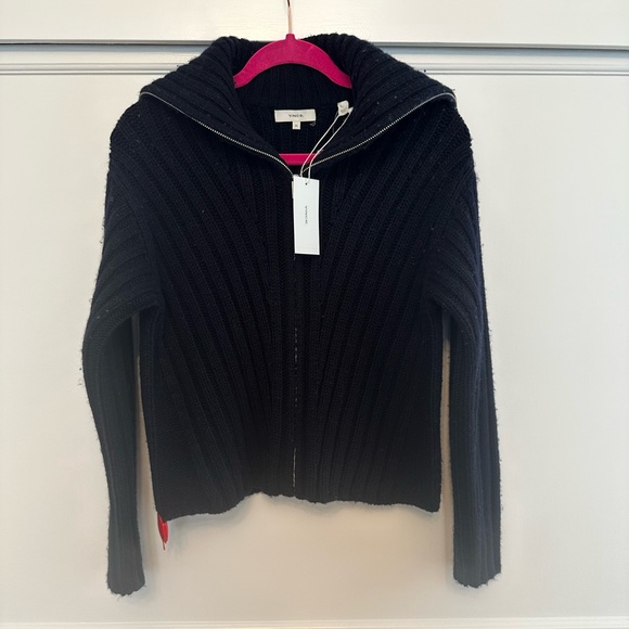 Vince Rib Transfer Zip Up - Picture 3 of 15